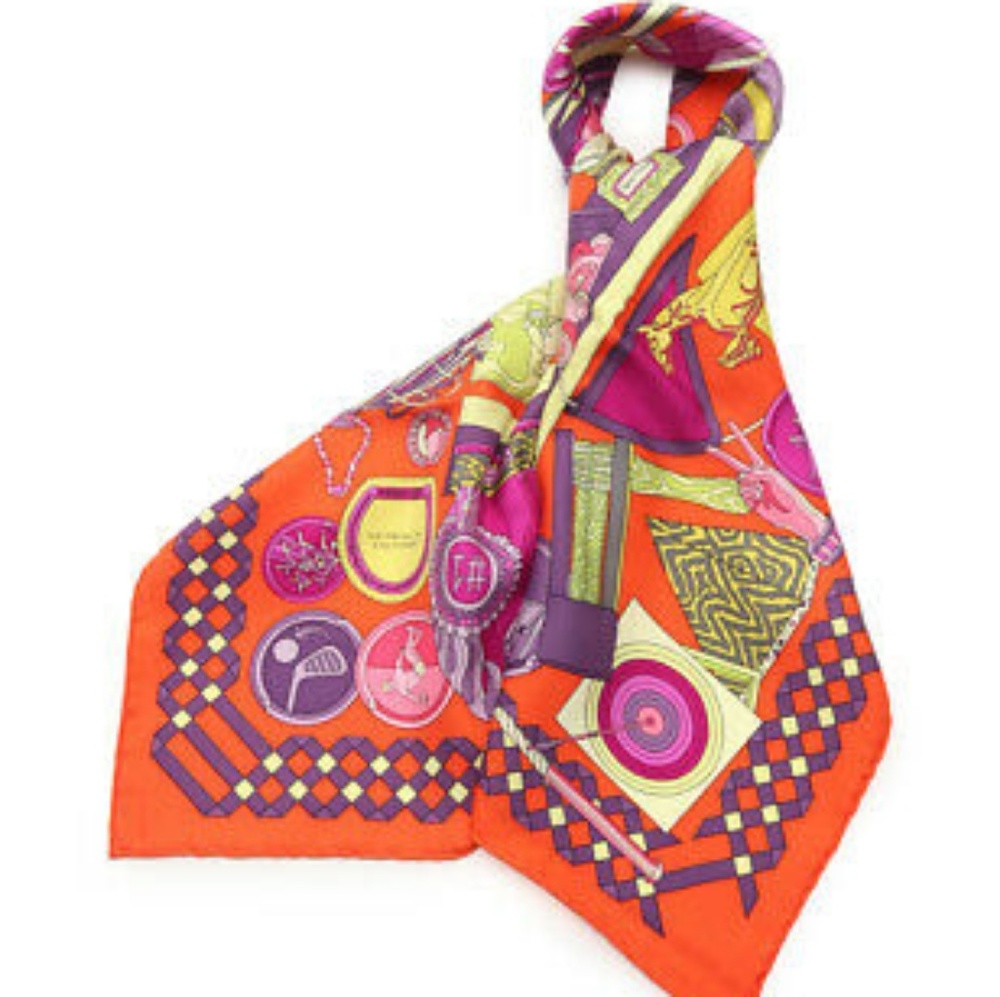 Hermès Les Trophees Silk Scarf